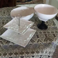 میوه خوری سفید  سرامیکی و کریستالی