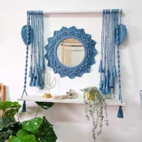 شلف مکرومه|صنایع دستی و سایر لوازم تزئینی|محمدیه-قزوین, |دیوار