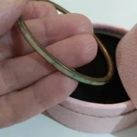 النگوی برنجی صدفی اصل هندی دستساز|زیورآلات و اکسسوری|بابل, |دیوار