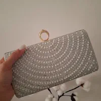 کیف مجلسی نگین مرواریدی پاسپورتی انگشتری