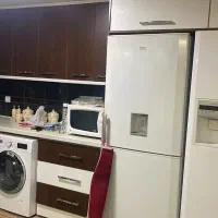 کابینت ام دی اف دسته دوم بسیار تمیز با سینک و هود|آب‌چکان و نظم‌دهنده ظروف|کرج, جهان‌شهر|دیوار