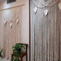 پرده مکرومه|پرده، رانر، رومیزی|گرمدره, |دیوار