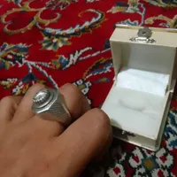 انگشتر نقره پنبه شاهانه الماس موزانایت استاد جباری|جواهرات|تهران, شریف‌آباد|دیوار