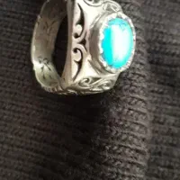 ۲عدد انگشتره فیروزه شجر قدیمی