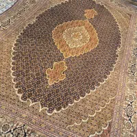 یک جفت فرش ۶ متری دستباف گل ابریشم تبریزنقشه ماهی