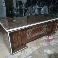 میز مدیریت تمام هایگلاس ال دار|دفتر کار|سقز, |دیوار