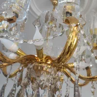 لوستر کریستالی در حدنو|لوستر و چراغ آویز|ساوه, |دیوار