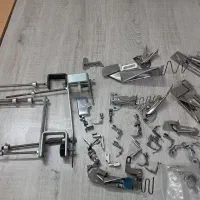 میزکار خیاطی و نیمکت و پای های چرخ راست ومیاندوز