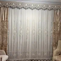 پرده پذیرایی مجلسی و سلطنتی بسیار نو و شیک