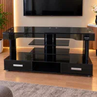 میز تلویزیون مشکی براق و شیک