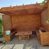 آلاچیق و پله دوبلکس و کلبه چوبی ...