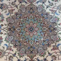 یک جفت فرش شش متری گل ابریشم تقدیسی|فرش|کاشان, راوند|دیوار