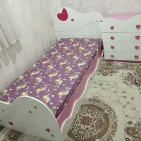 تخت خواب دخترانه طرح قلب