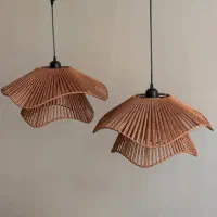 لوستر پینترستی مکرومه و رافیا|لوستر و چراغ آویز|مشهد, طلاب|دیوار