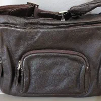 کیف چرم اصل قهوه ای سوخته