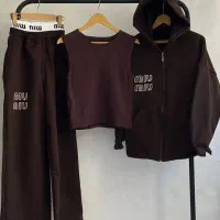 ست سویشرت و شلوار و کراپ