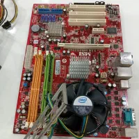 مادر برد دارای cpu و رم دو گیگابایتی با پاور و dvd|قطعات و لوازم جانبی رایانه|اهواز, ملاشیه|دیوار