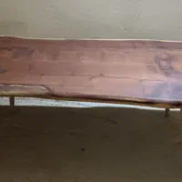 میز وسط روستیک، چوب توت با پایه های مخروطی