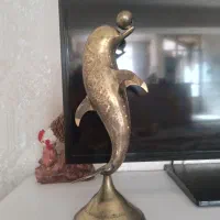 مجسمه برنزی دلفینگ هندی ۴۰ سانتی