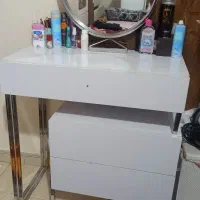آینه دراور/میز آرایش/ دراور پایه استیل/کشو/