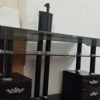 میز تلویزیون شیشه ای