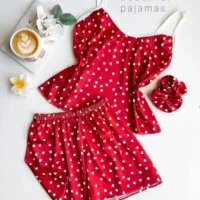 تاپ شرتک ساتن و لباس کمی بلند تر همراه با اسکرانچی|لباس|بندرعباس, |دیوار