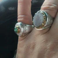 انگشتر نقره زمرد شجر یاقوت|جواهرات|چهاردانگه (تهران), |دیوار