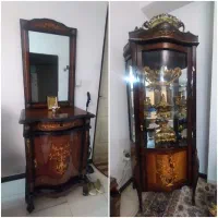 ویترین و آیینه کتسول منبت کاری