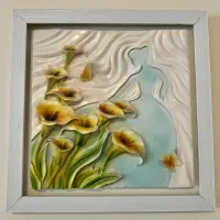 تابلو پلی استر برجسته