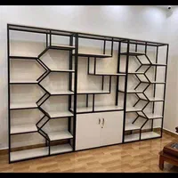 شلف کتابخانه دکوری پارتیشن قفسه فلزی|کتابخانه، شلف، قفسه‌های دیواری|تهران, نیروی هوایی (پیروزی)|دیوار