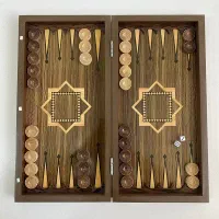 تخته نردهاوشطرنج ام دی اف بزرگ۵۰×۵۰بامهره،تاس،کاور