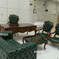 اداری چستر چرم مشکی