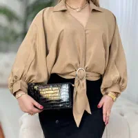 شومیز گره ای ، ساتن الیزه