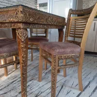 میز و صندلی غذا خوری سلطنتی هندی|میز و صندلی غذاخوری|اسلام‌شهر, زرافشان|دیوار