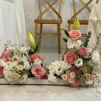 خنچه عروس با گل طبیعی مناسب بله برون