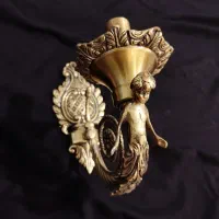 لوستر برنز 4 شاخه و دیوار کوب طرح فرشته