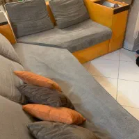 راحتی ۵ نفره L به همراه میز بار مخفی و دو باکس