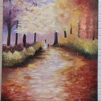 تابلو بوم نقاشی شده