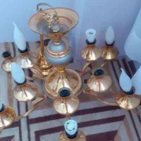 لوستر برنج ۱۲ شاخه