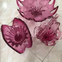 ظروف کریستال چک قدیمی اصل شکلات خوری