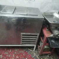فروش منقل چدنی، چرخ گوشت ۳۲ و فریزر صندوقی