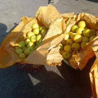 سیب درختی زرد و قرمز|خوردنی و آشامیدنی|باوله, |دیوار