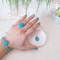 دستبند و انگشتر رنگ ثابت