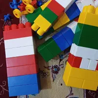 مجموعه بلوک خانه سازی وقطعات چرخ دار
