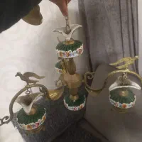 عتیقه لوستر برنز