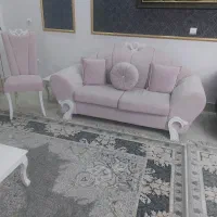 مبل نیمه سلطنتی ۹ نفره همرا ۳ میز عسلی|مبلمان خانگی و میز عسلی|بیرجند, |دیوار