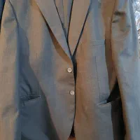 کت و شلوار طوسی پر نگ نو