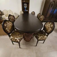 سرویس مبل و میز ناهار خوری استیل سلطنتی|مبلمان خانگی و میز عسلی|تهران, ونک|دیوار
