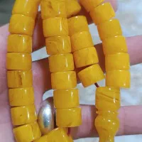 تسبیح کهربا خامه عسلی ۳۳ عددی سایز ۱۳ میل|زیورآلات و اکسسوری|سرپل ذهاب, |دیوار