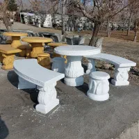 نشیمن بتی سیمانی صندلی باربیکیو طرح گلشن